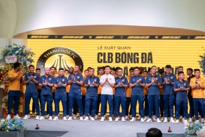 CLB Đông Á Thanh Hoá tổ chức Lễ xuất quân tham dự mùa giải bóng đá chuyên nghiệp Việt Nam 2025/2026