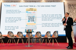 Công ty Vina CHG giới thiệu tem chống hàng giả tích hợp công nghệ AI