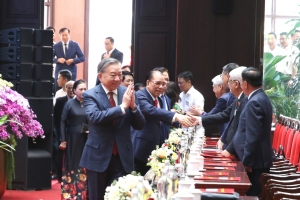 Tổng Bí thư Tô Lâm gặp mặt các đồng chí lãnh đạo, nguyên lãnh đạo Đảng và Nhà nước, các ban