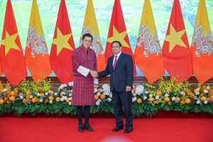 Thủ tướng Phạm Minh Chính hội kiến Quốc vương Bhutan