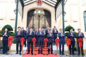 Tổng Bí thư và Chủ tịch nước dự lễ bàn giao Trụ sở làm việc Cơ quan Chủ tịch nước
