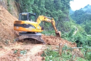 Công bố tình huống khẩn cấp thiên tai đối với vị trí sạt lở trên tuyến đường từ Quan Sơn đi Tam Lư