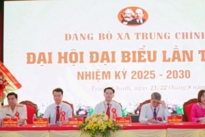Đảng bộ xã Trung Chính tổ chức Đại hội đại biểu Đảng bộ xã lần thứ I, nhiệm kỳ 2025-2030