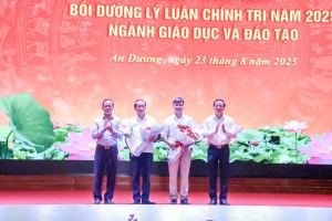 Phường An Dương tổ chức Hội nghị tập huấn, bồi dưỡng lý luận chính trị ngành giáo dục và Đào tạo