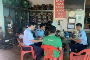 Nghệ An: Xử phạt cơ sở kinh doanh phụ tùng xe máy không đăng ký hộ kinh doanh
