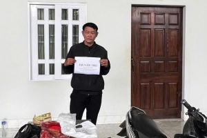 Bộ đội Biên phòng Quảng Ngãi bắt giữ đối tượng vận chuyển 1kg ma túy đá