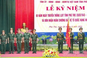 Phú Thọ tổng duyệt Lễ kỷ niệm 80 năm Ngày truyền thống Lực lượng vũ trang tỉnh và đón nhận Huân chương Bảo vệ Tổ quốc hạng Nhất