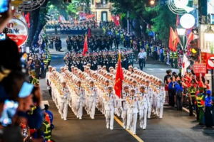 Tại Quảng trường Ba Đình, đội hình đã sẵn sàng lễ tổng duyệt A80
