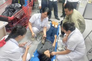 Sở Y tế Hà Nội báo cáo về công tác đáp ứng y tế trong các buổi diễn tập A80
