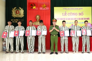 Trại Tạm giam số 3 Ninh Bình công bố quyết định đặc xá năm 2025 (đợt 2) của Chủ tịch nước