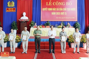 Bắc Ninh: Trại giam Ngọc Lý công bố quyết định đặc xá cho 368 phạm nhân
