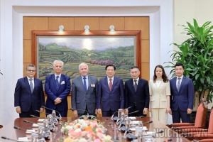 Trưởng ban Nội chính Trung ương tiếp Tổng Thư ký Tổ chức Giải phóng Palestine