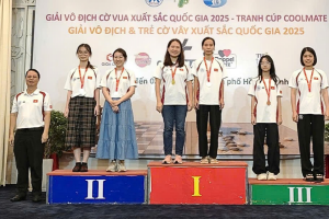 Bắc Ninh giành giải Nhì toàn đoàn Giải Vô địch cờ vây xuất sắc và Cờ vây trẻ xuất sắc quốc gia