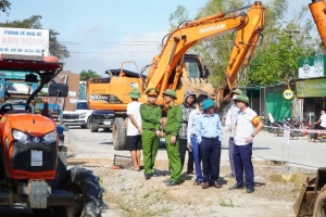 Xã Vân Tụ triển khai bảo vệ thi công dự án cải tạo, nâng cấp Quốc lộ 7A