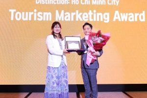 TP. HCM được vinh danh ở hạng mục Giải thưởng Tiếp thị Du lịch xuất sắc