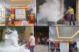 Huấn luyện nghiệp vụ phòng cháy, chữa cháy và cứu nạn cứu hộ cho 42 hộ kinh doanh có nguy cơ cháy nổ cao