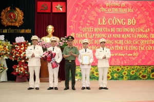 Thành lập Phòng An ninh mạng và phòng, chống tội phạm sử dụng công nghệ cao