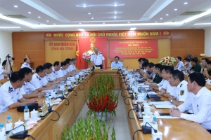 Cảnh sát biển Việt Nam thăm, làm việc với UBND tỉnh Hà Tĩnh