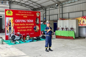 Tây Ninh: Tuyên truyền, thực hành chữa cháy và cứu nạn, cứu hộ