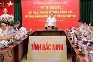 Đối thoại, tháo gỡ khó khăn, vướng mắc với cộng đồng doanh nghiệp tỉnh Bắc Ninh
