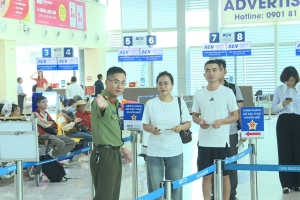 Gần 11.800 hành khách thực hiện thu thập sinh trắc học tại quầy thủ tục Cảng hàng không Thọ Xuân
