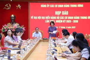 Đại hội Đảng bộ các cơ quan Đảng Trung ương lần thứ I: Tiếp tục đổi mới, nâng tầm tham mưu chiến lược