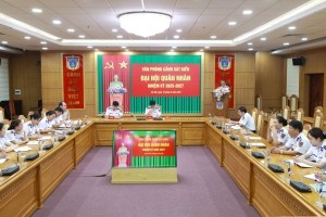 Văn phòng Cảnh sát biển tổ chức Đại hội quân nhân nhiệm kỳ 2025 - 2027