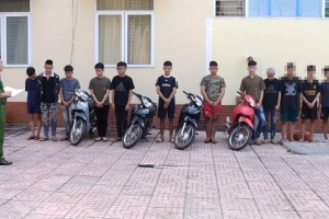 Nghệ An: Khởi tố, tạm giam 8 đối tượng gây rối trật tự công cộng