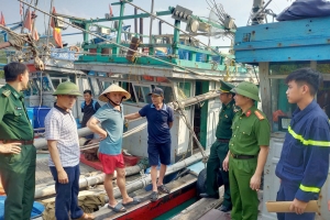 Công an tỉnh Thanh Hóa sẵn sàng lực lượng, chủ động ứng phó với bão số 9