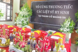 Phát hiện 6 hài cốt liệt sĩ khi tôn tạo di tích Thành cổ Quảng Trị