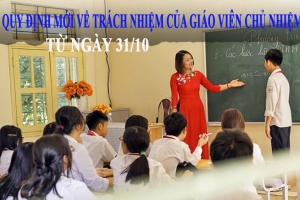 Bộ GD&ĐT ban hành Thông tư 19/2025: Quy định mới về trách nhiệm của giáo viên chủ nhiệm từ ngày 31/10