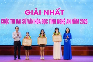 Nghệ An: Gần 165.000 học sinh tham gia cuộc thi Đại sứ Văn hóa đọc 2025