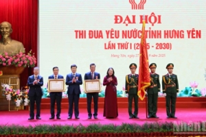 Phó Chủ tịch nước Võ Thị Ánh Xuân dự Đại hội Thi đua yêu nước tỉnh Hưng Yên