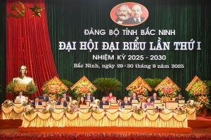 Đại hội đại biểu Đảng bộ tỉnh Bắc Ninh lần thứ I, nhiệm kỳ 2025 - 2030 thành công tốt đẹp