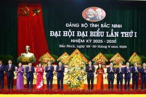 Khai mạc trọng thể Đại hội đại biểu Đảng bộ tỉnh Bắc Ninh lần thứ I, nhiệm kỳ 2025- 2030