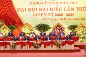Khai mạc trọng thể Đại hội đại biểu Đảng bộ tỉnh Phú Thọ lần thứ I, nhiệm kỳ 2025 - 2030