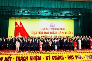 Bế mạc Đại hội đại biểu Đảng bộ tỉnh Ninh Bình lần thứ I, nhiệm kỳ 2025 - 2030