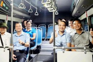 Hà Nội khai trương tuyến buýt 20ATC kết nối tới xã đảo duy nhất của Thủ đô
