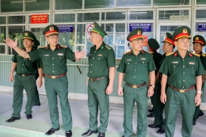 Đoàn công tác Bộ Tổng Tham mưu kiểm tra tại Đồn Biên phòng Cửa khẩu Mỹ Quý Tây