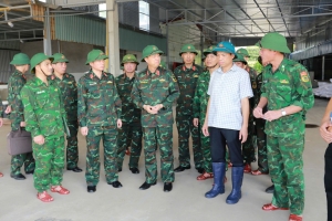 Bộ Tư lệnh Quân khu 3 kiểm tra công tác phòng, chống bão số 11 trên địa TP. Hải Phòng