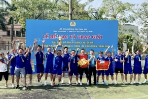 Bế mạc và trao giải thể thao trong công nhân lao động Công ty TNHH Giầy Rollsport Việt Nam