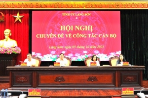 Lạng Sơn: Tổ chức hội nghị chuyên đề về công tác cán bộ, giới thiệu nhân sự Chủ tịch UBND tỉnh nhiệm kỳ 2021–2026