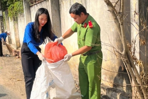 Tây Ninh đồng loạt ra quân vệ sinh môi trường chào mừng Đại hội Đảng bộ lần thứ I