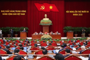 Thông cáo báo chí về ngày làm việc thứ hai Hội nghị Trung ương 13 khoá XIII