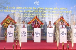 Khởi công xây dựng Bệnh viện Thận Hà Nội cơ sở 2, vốn đầu tư gần 750 tỷ đồng