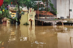 Bắc Ninh: Lũ trên sông dâng cao, nhiều khu vực ngập sâu