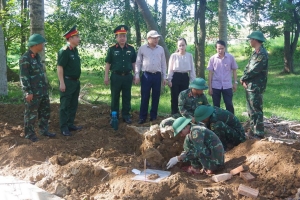 Phát hiện, cất bốc và quy tập 29 hài cốt liệt sĩ tại phường Quảng Trị