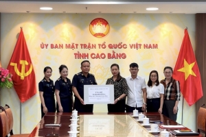 Hải quan khu vực XVI chung tay cùng tỉnh Cao Bẳng khắc phục hậu quả bão lũ