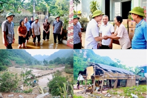 Thái Nguyên khẩn trương khắc phục hậu quả bão số 11: Lãnh đạo tỉnh kiểm tra các điểm ngập sâu