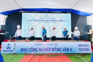 Khởi công KCN Đồng Văn V: Bước tiến chiến lược trong tầm nhìn công nghiệp xanh Ninh Bình